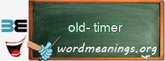 WordMeaning blackboard for old-timer